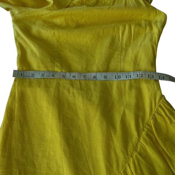 A New Day I Yellow One-Shoulder Dress - Picture 6 of 9